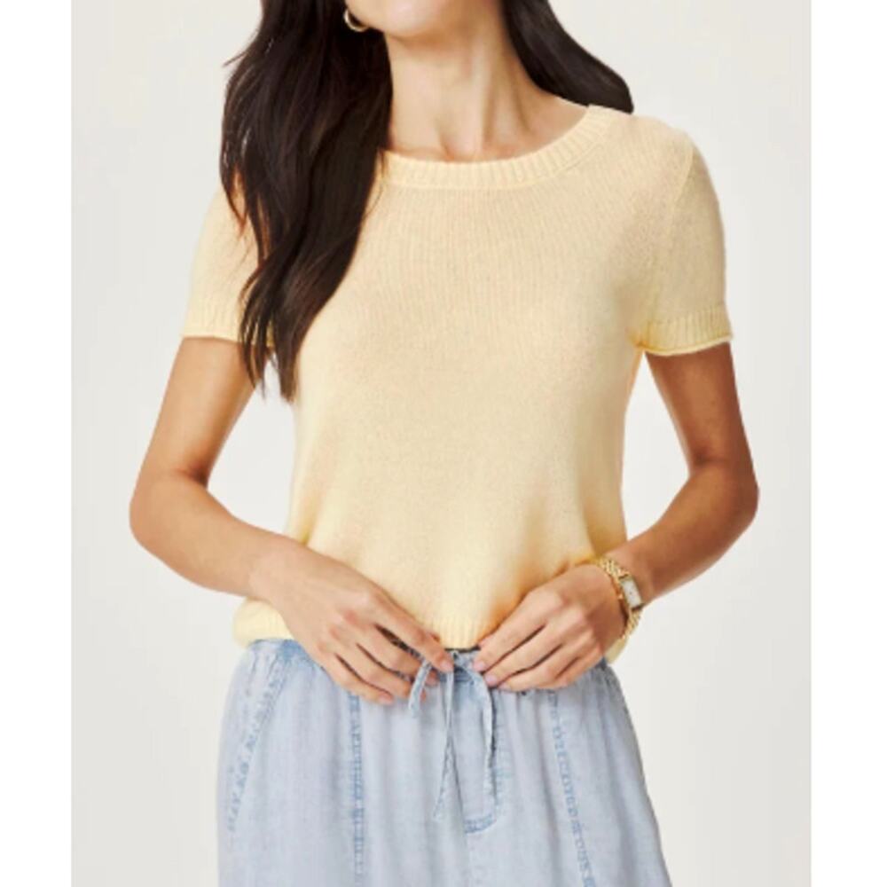 Splendid Honeysuckle Emerson Short Sleeve Sweater Size XS